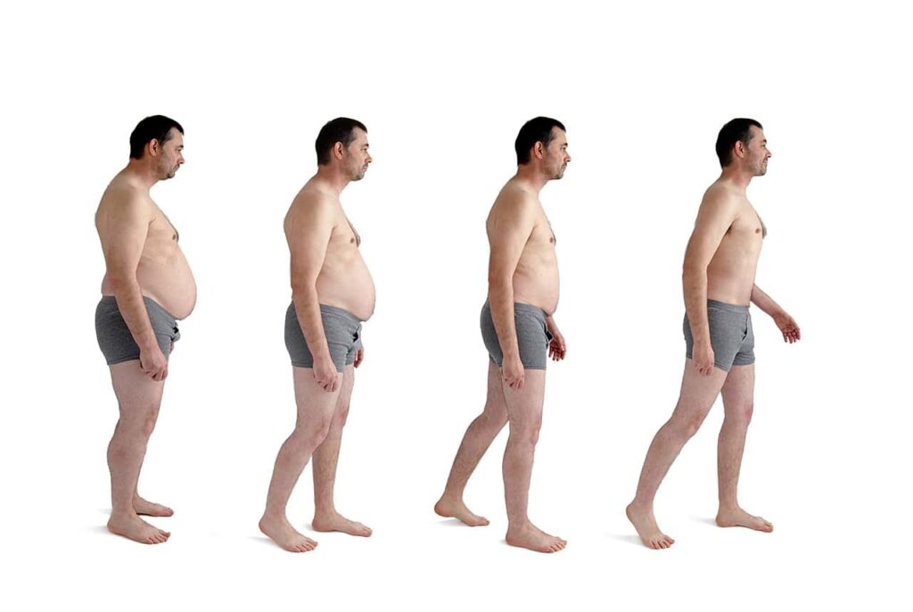 Evolution homme - perte de poids spectaculaire